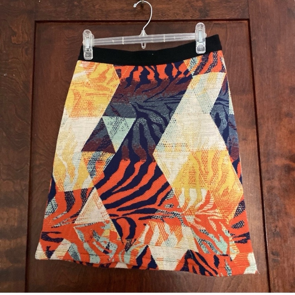 Anthropologie x Aldo Martins Abstract Print Jacquard Knit Mini Skirt Women’s - L - Picture 12 of 13